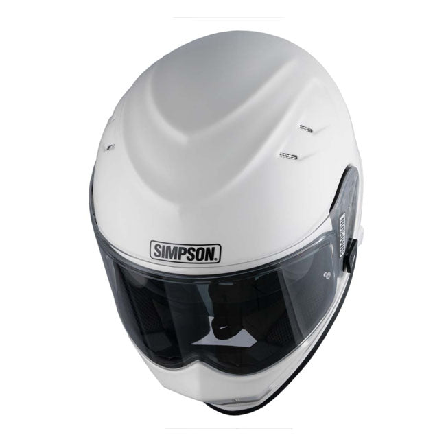 Simpson Venom (Ghost Bandit) Helmet, White Full Face Helmet Simpson Helmets