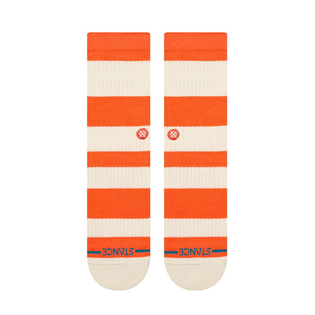 Fred Crew Sock, Orange Socks Stance