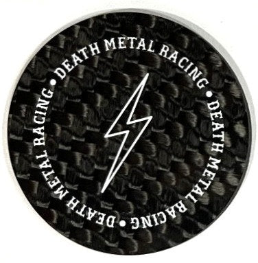 DMR Gas Cap GAS CAP Death Metal Racing Raw Machine Finish Single Lightning Bolt