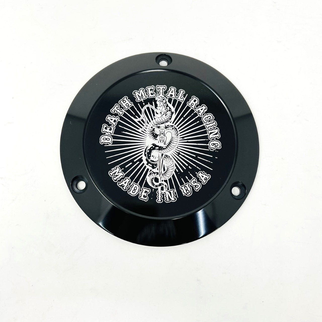 DMR Derby Cover - 19+ Softail Derby Cover Death Metal Racing Black Snake / Dagger