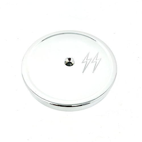 DMR Air Cleaner Cover Air Cleaner Cover Death Metal Racing Chrome Lightning Bolts