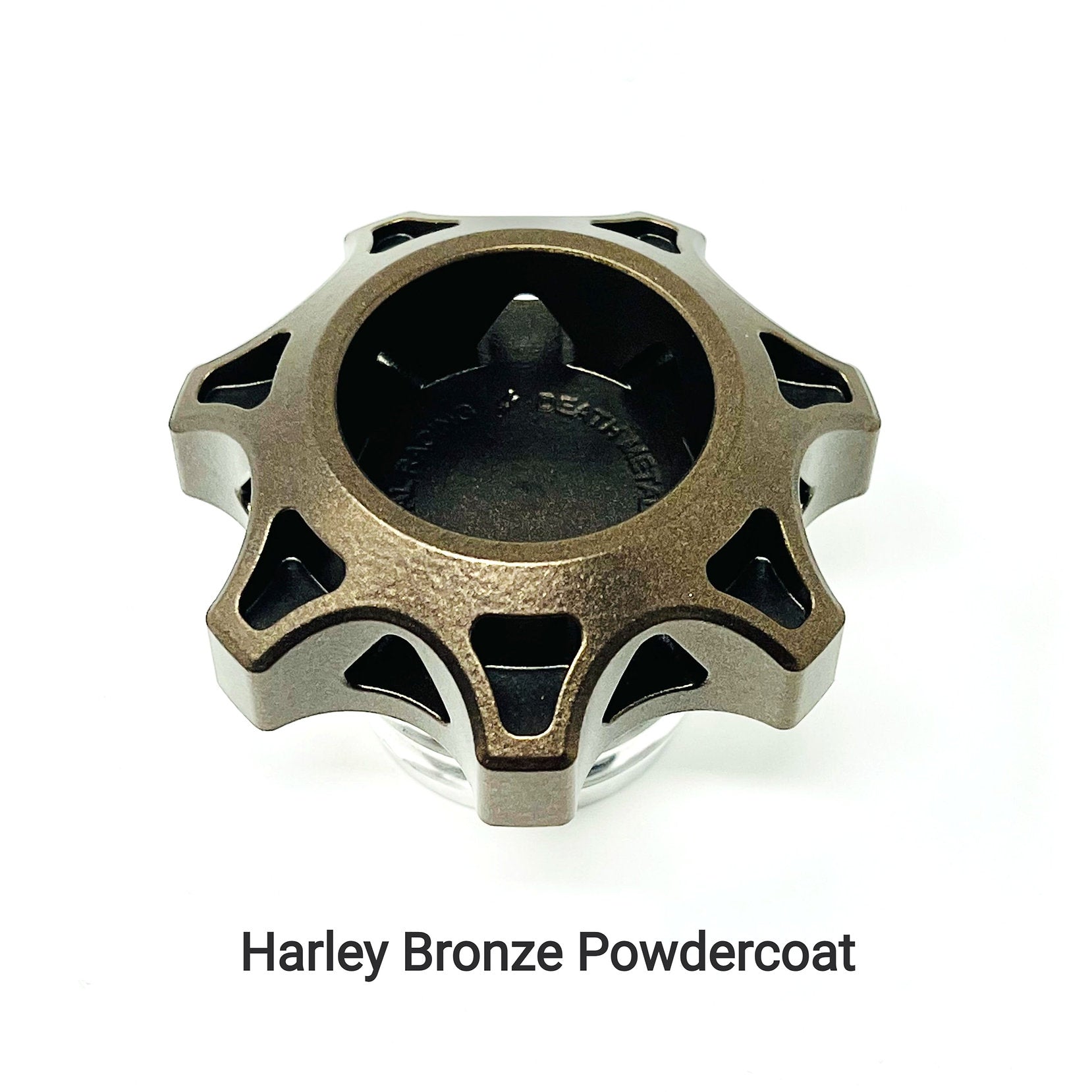 DMR Gas Cap GAS CAP Death Metal Racing Harley Bronze Powdercoat No Insert