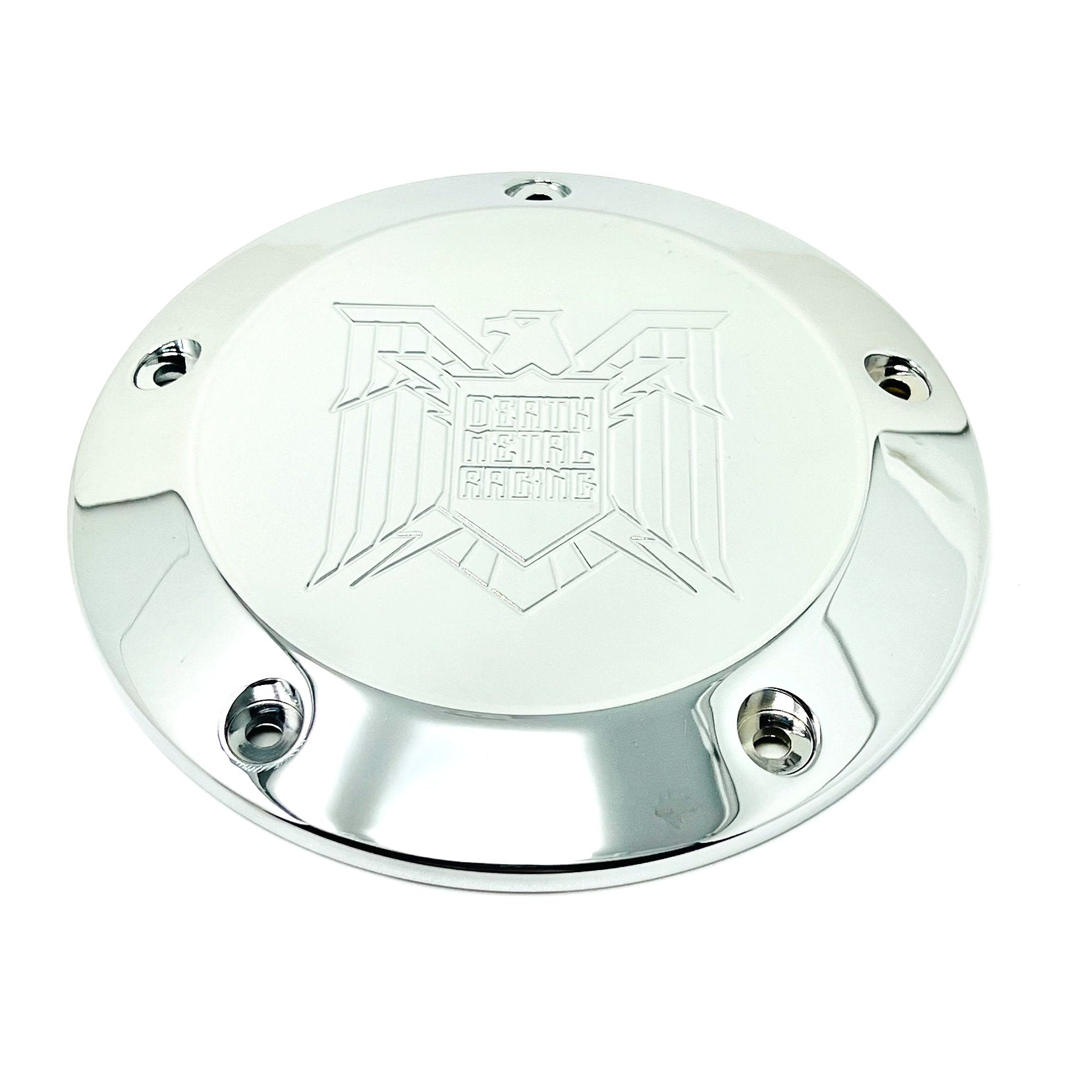 DMR Derby Cover - 19+ Softail Derby Cover Death Metal Racing Chrome DMR Eagles