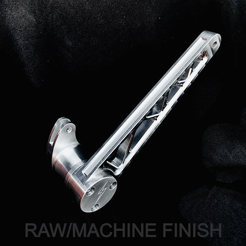Destroyer Adjustable Brake Lever - Touring Brake Pedal Death Metal Racing Machine Finish 14+ Touring