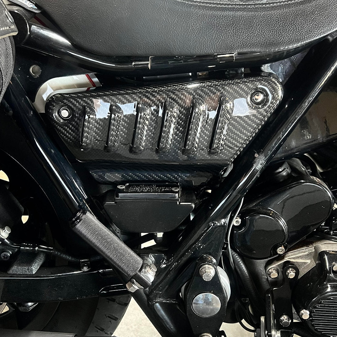 DMR Carbon Fiber Louvered Side Covers - FXR Side Cover Death Metal Racing