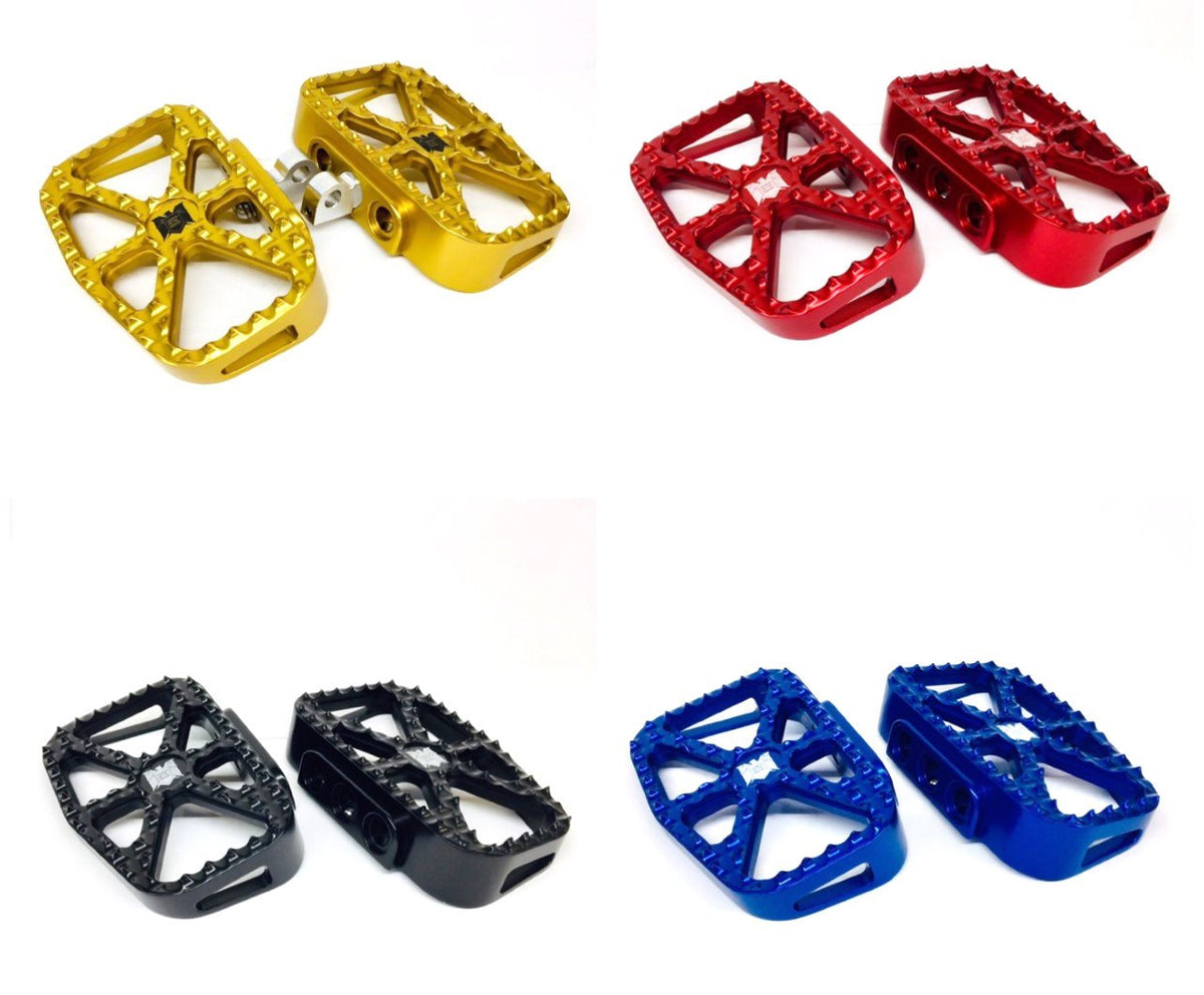 DMR Bear Trap Mini Boards, Blue - Standard Floorboards Death Metal Racing