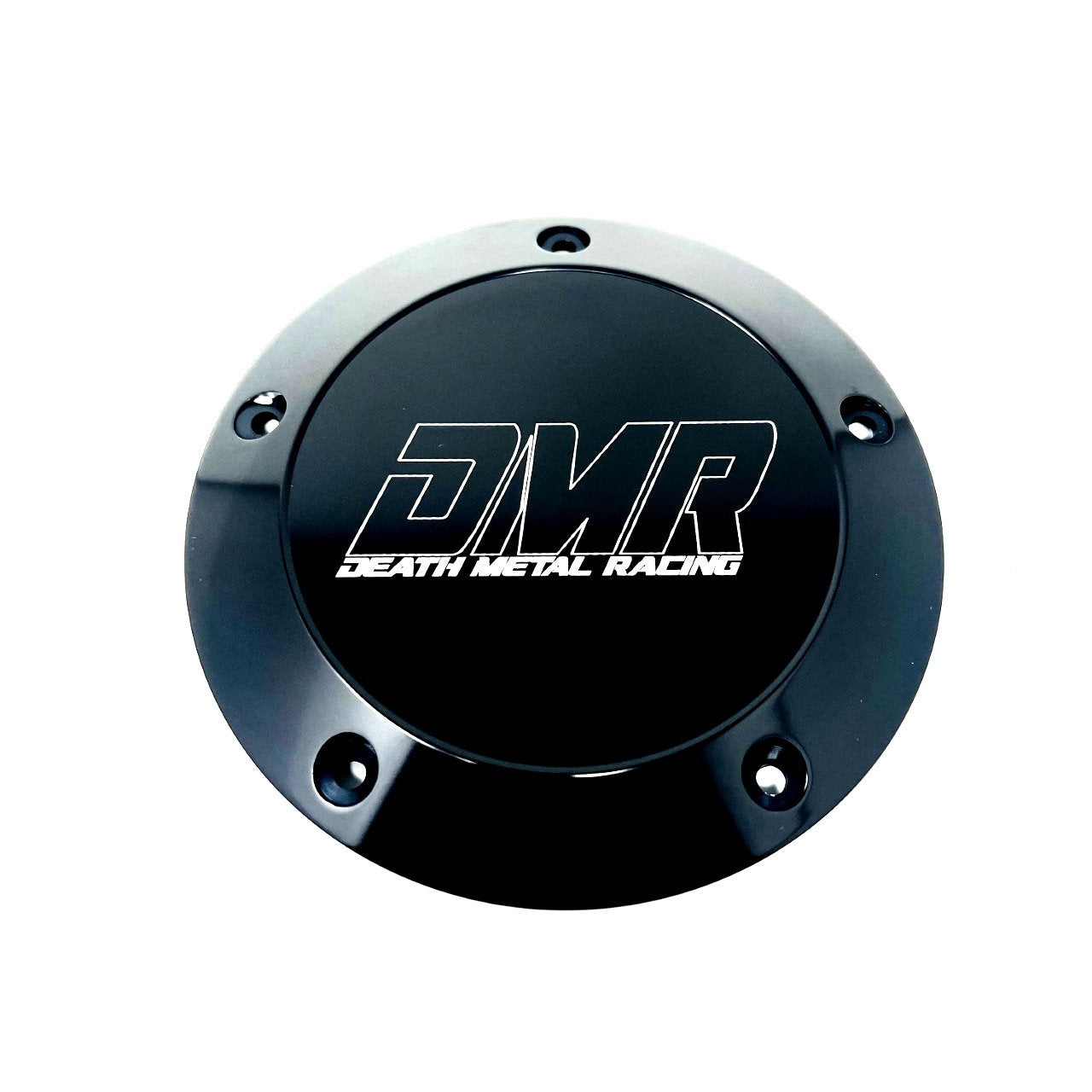 DMR Derby Cover - 19+ Softail Derby Cover Death Metal Racing Black DMR Initials