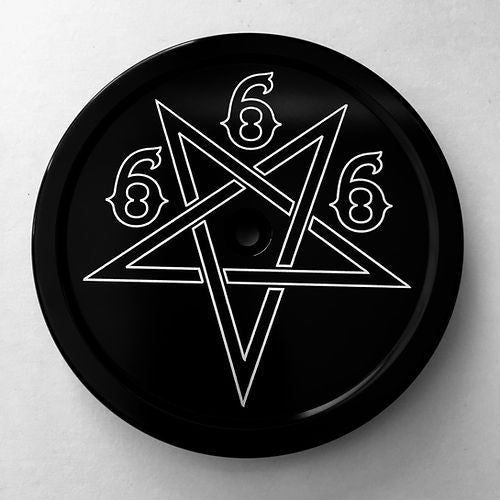 DMR Air Cleaner Cover Air Cleaner Cover Death Metal Racing Black 666 Pentagram