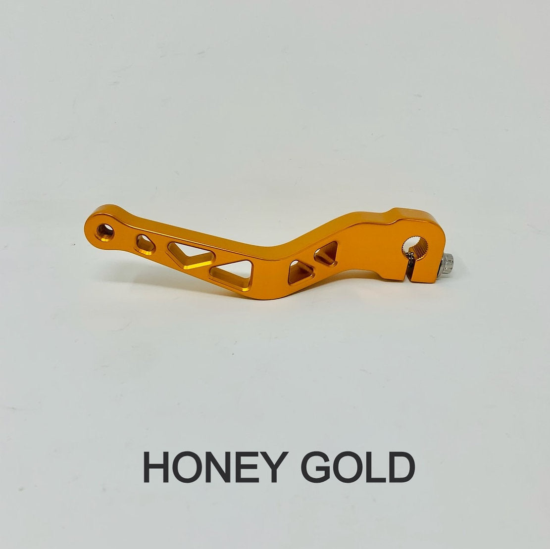 Destroyer Shift Lever - 18+ Softail Shift Arm Death Metal Racing Honey Gold