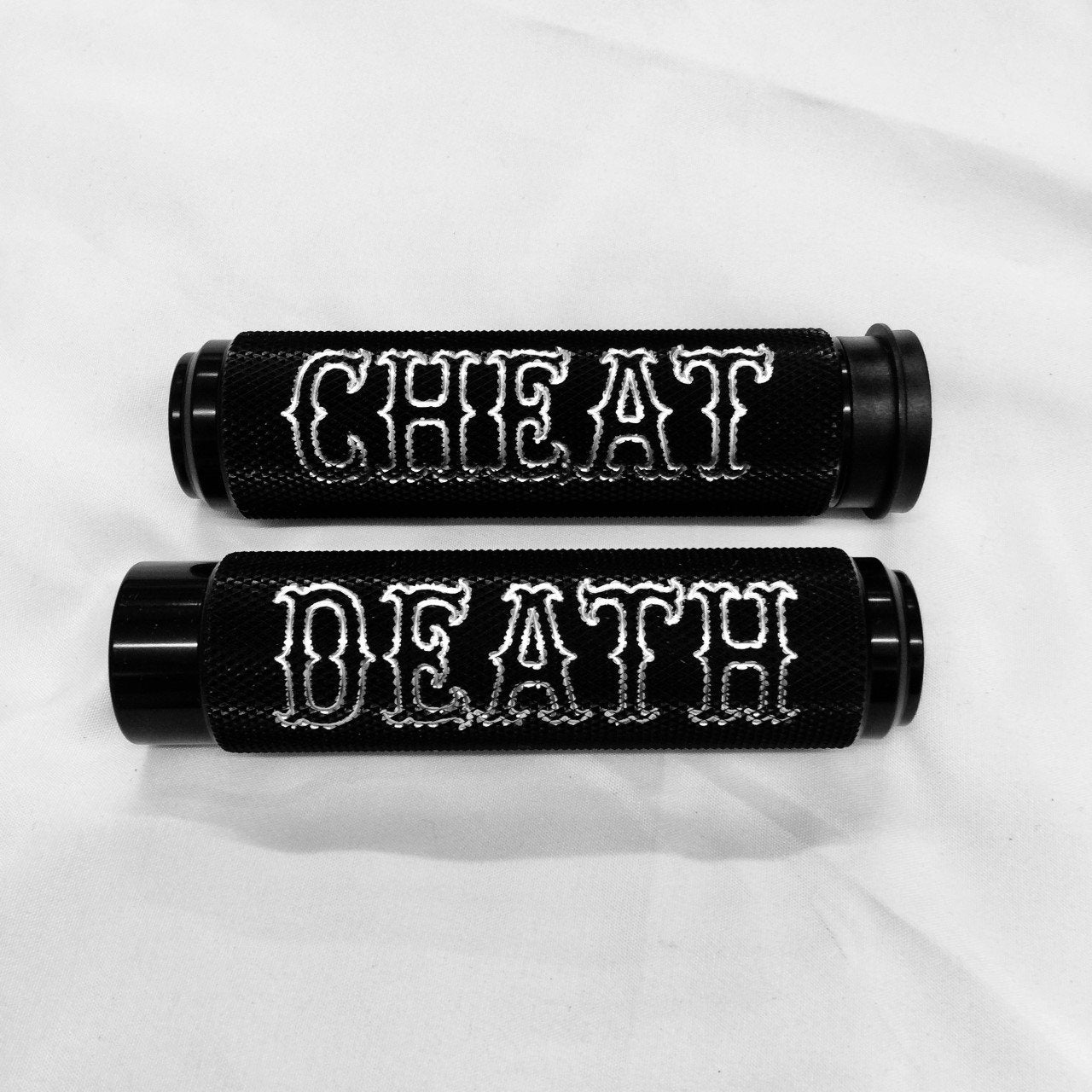 DMR Throttle By Wire (Electronic) Grips Grips Death Metal Racing Black Cheat Death