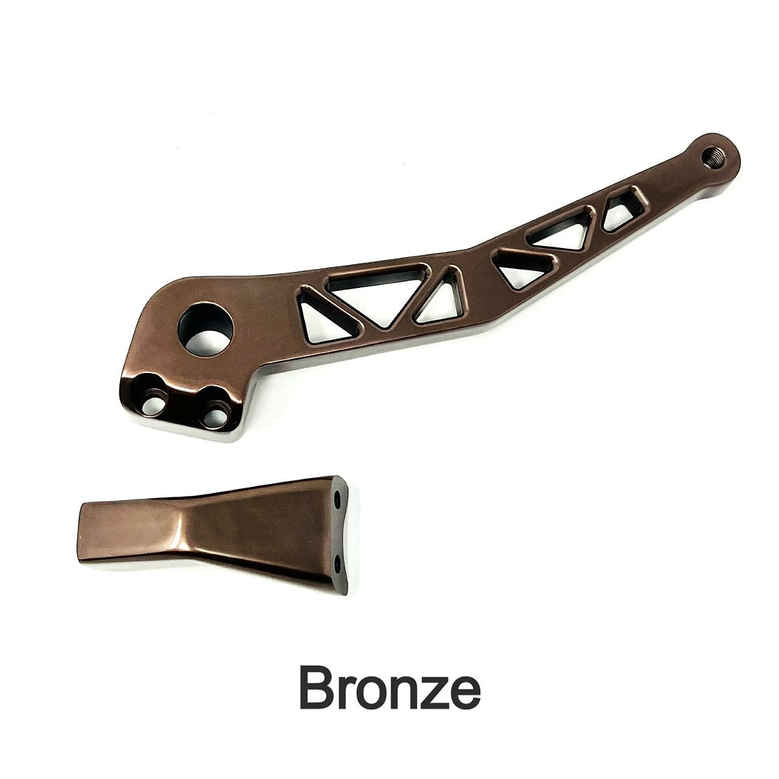 Destroyer Brake Arm For Stock Mid Control - 18+ Softail Brake Pedal Death Metal Racing Bronze