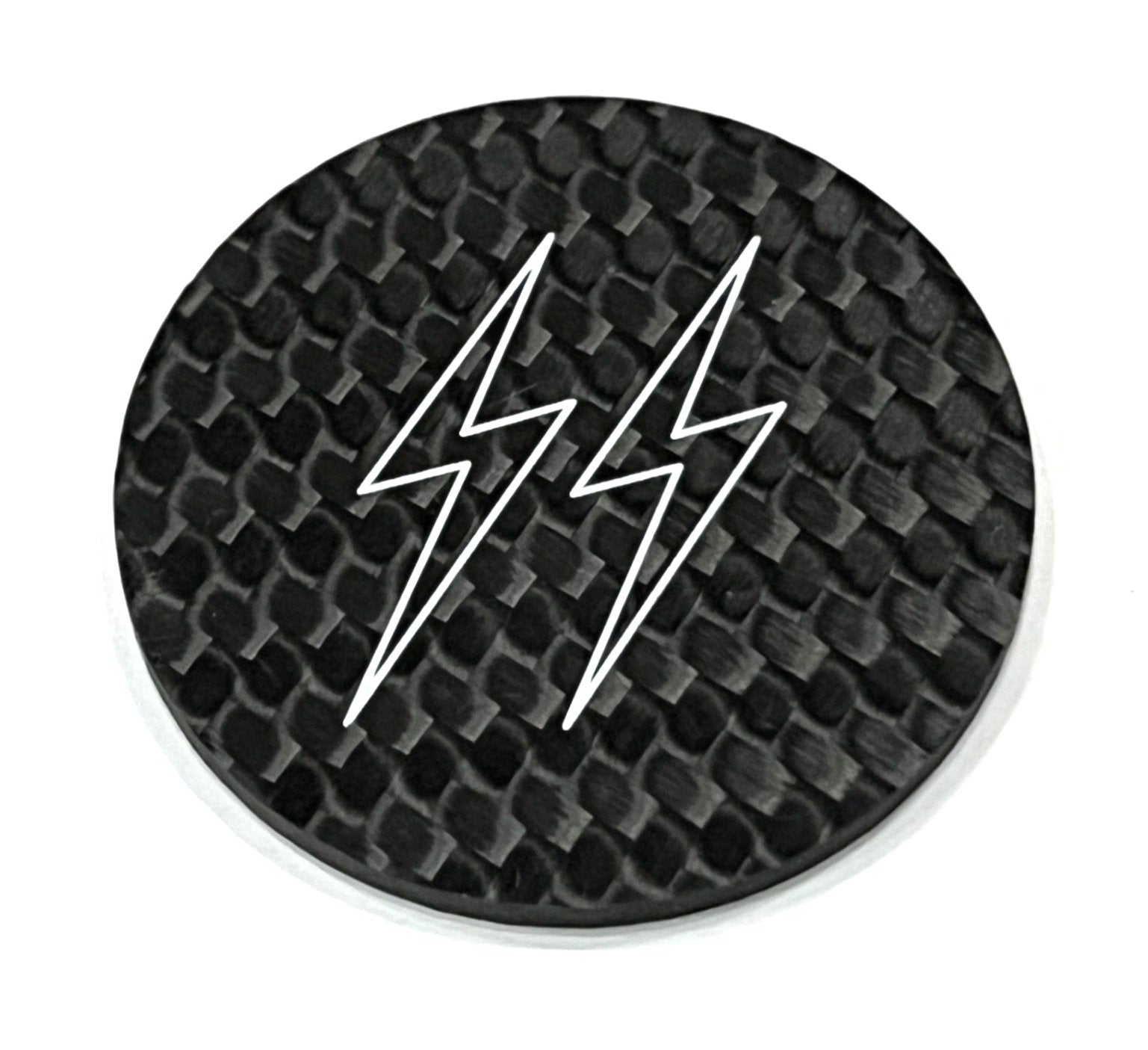 DMR Gas Cap GAS CAP Death Metal Racing Raw Machine Finish Double Lightning Bolts