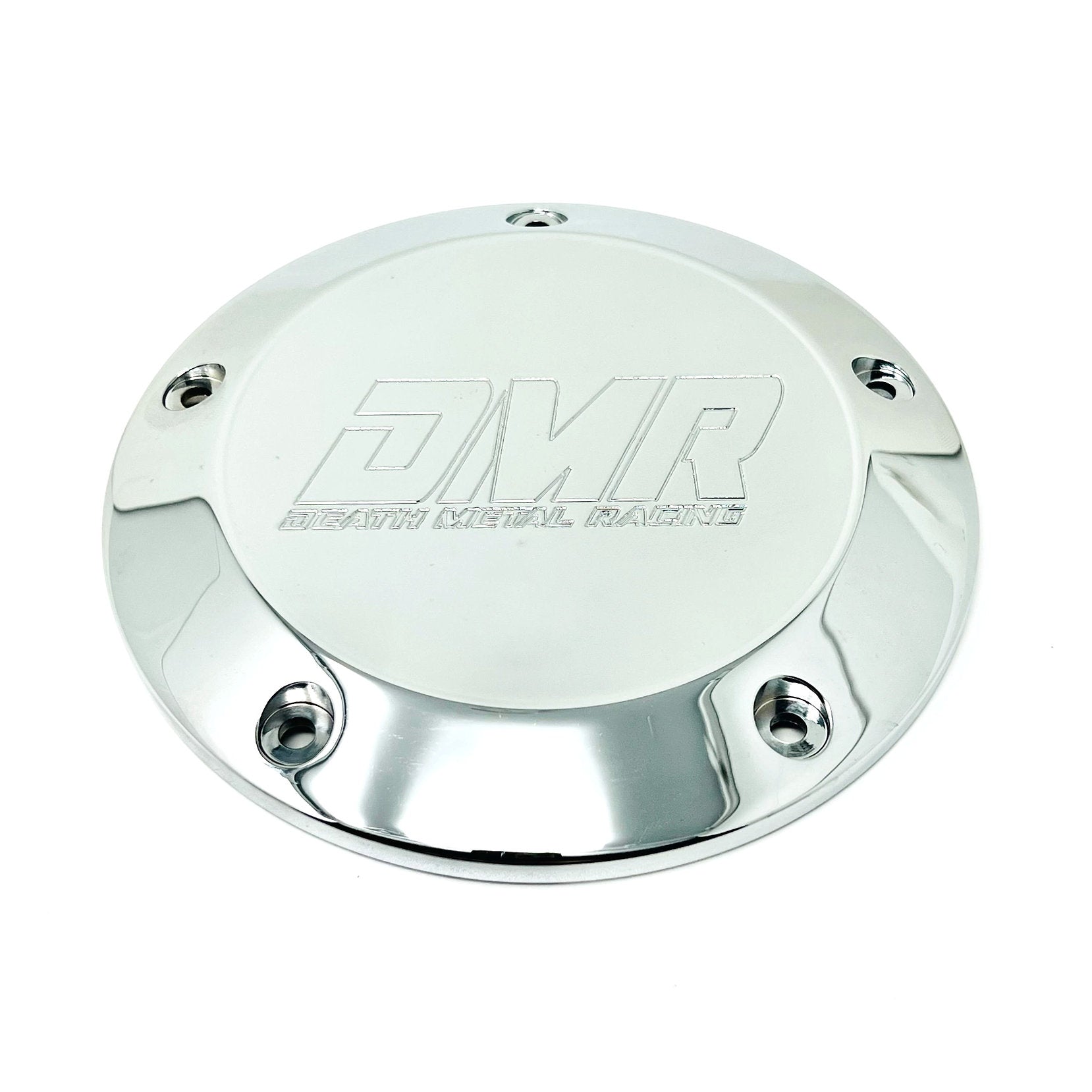 DMR Derby Cover - 19+ Softail Derby Cover Death Metal Racing Chrome DMR Initials
