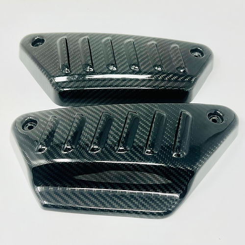 DMR Carbon Fiber Louvered Side Covers - FXR Side Cover Death Metal Racing