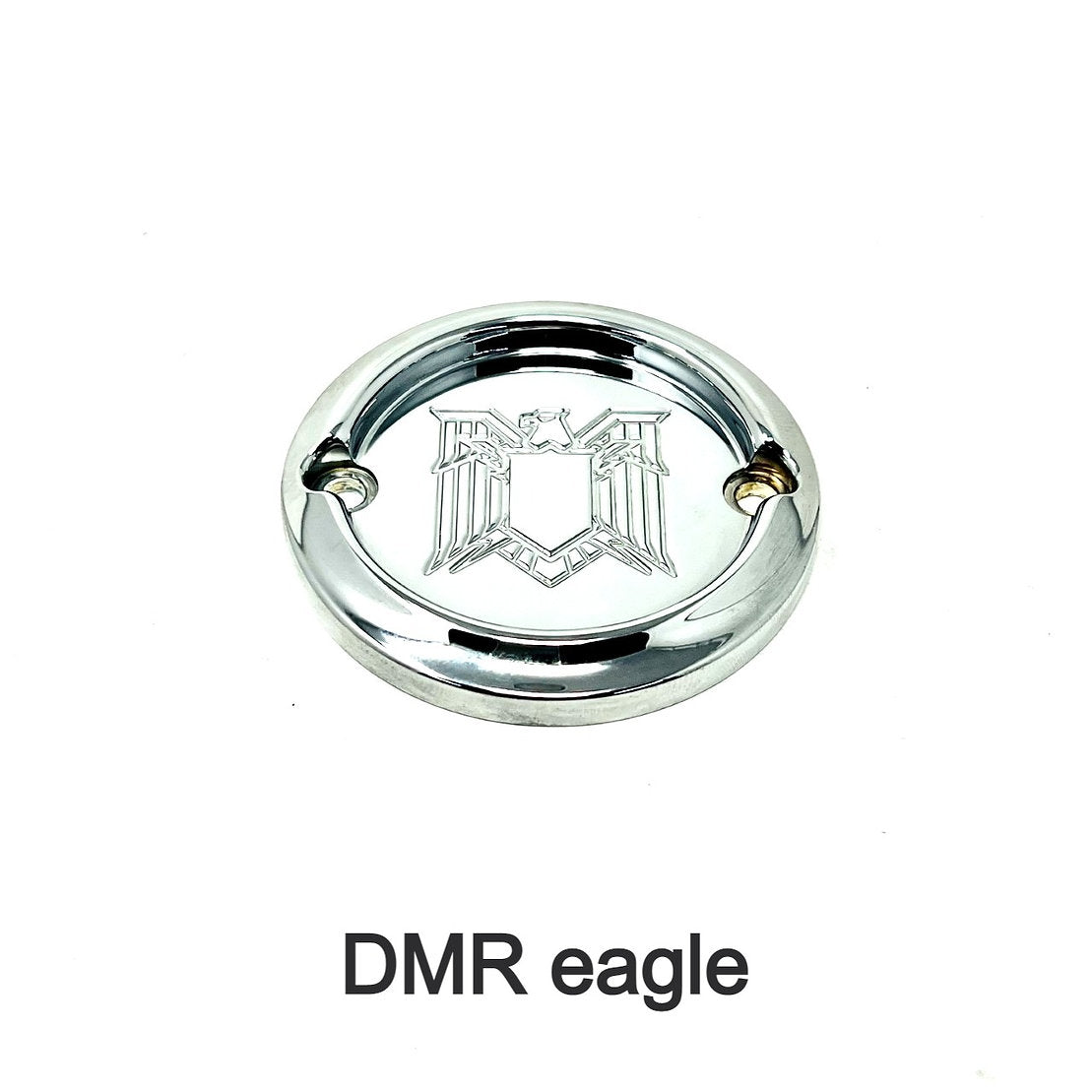 2 Holes Ignition Cover - Milwaukee 8 Timing Cover Death Metal Racing Chrome DMR Eagle
