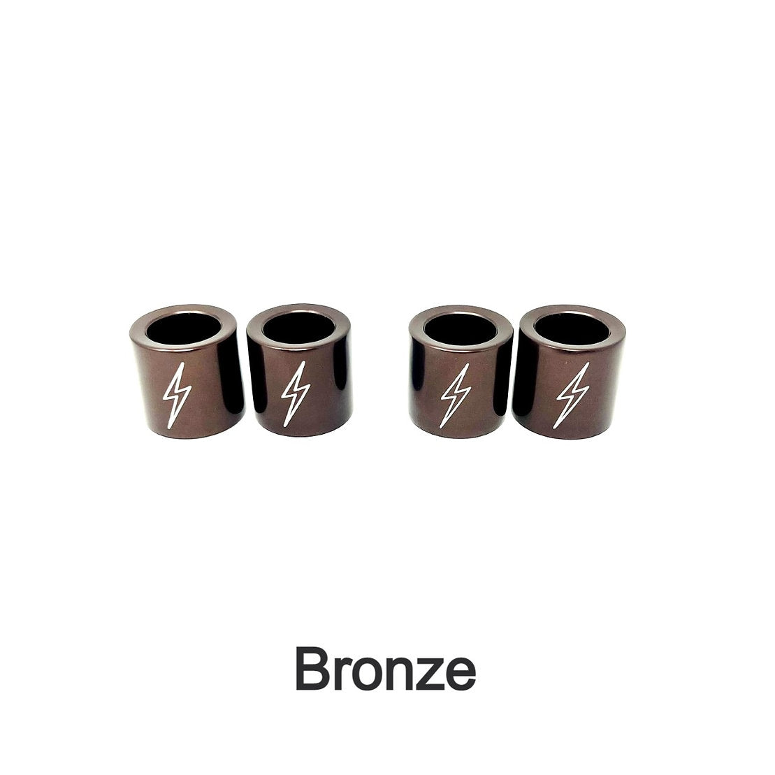 Lightning Bolt Pushrod Spring Covers Pushrod Covers Death Metal Racing Bronze