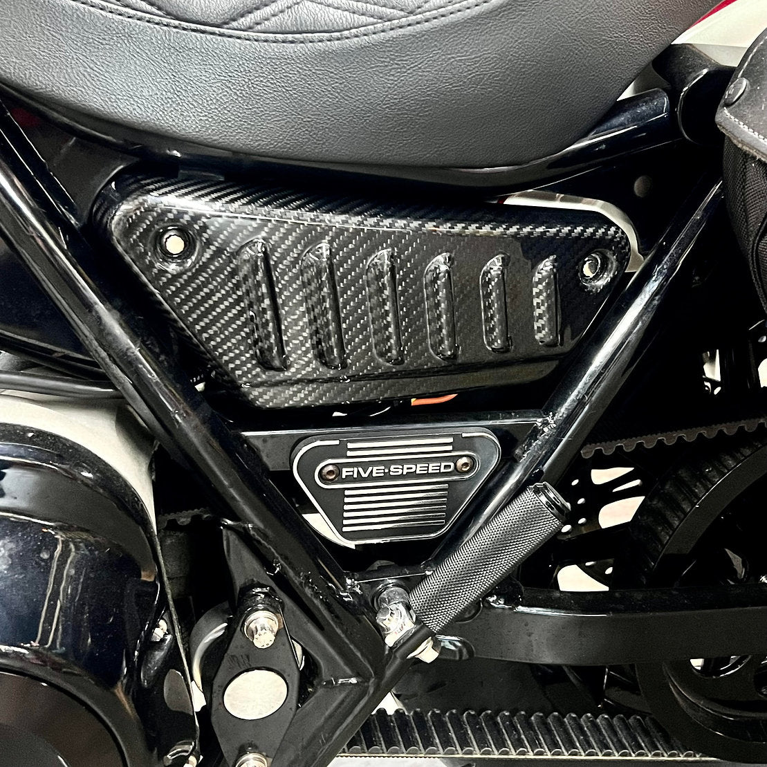 DMR Carbon Fiber Louvered Side Covers - FXR Side Cover Death Metal Racing