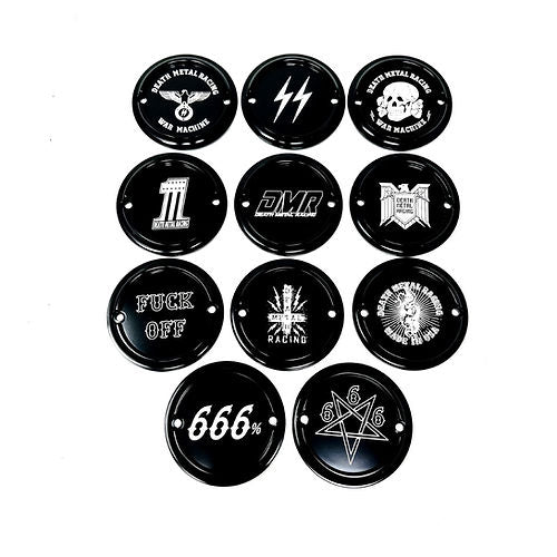2 Holes Ignition Cover - Shovel / Evo / 04+ Sportster Death Metal Racing