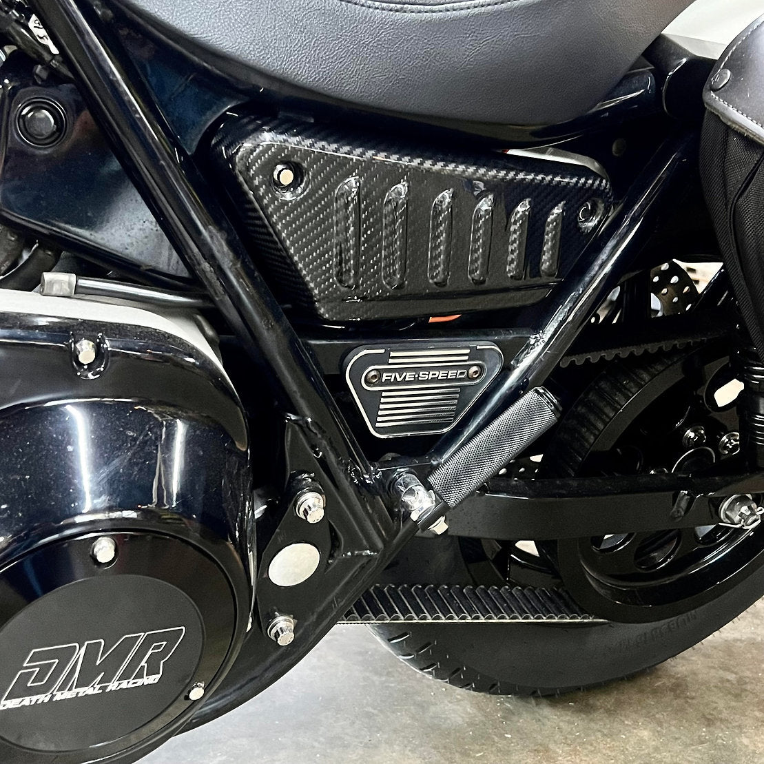 DMR Carbon Fiber Louvered Side Covers - FXR Side Cover Death Metal Racing