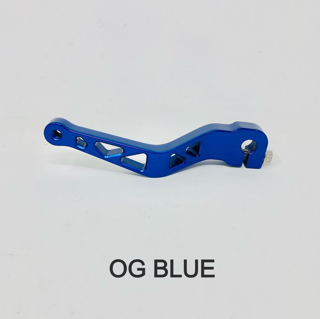 Destroyer Shift Lever - 18+ Softail Shift Arm Death Metal Racing OG Blue