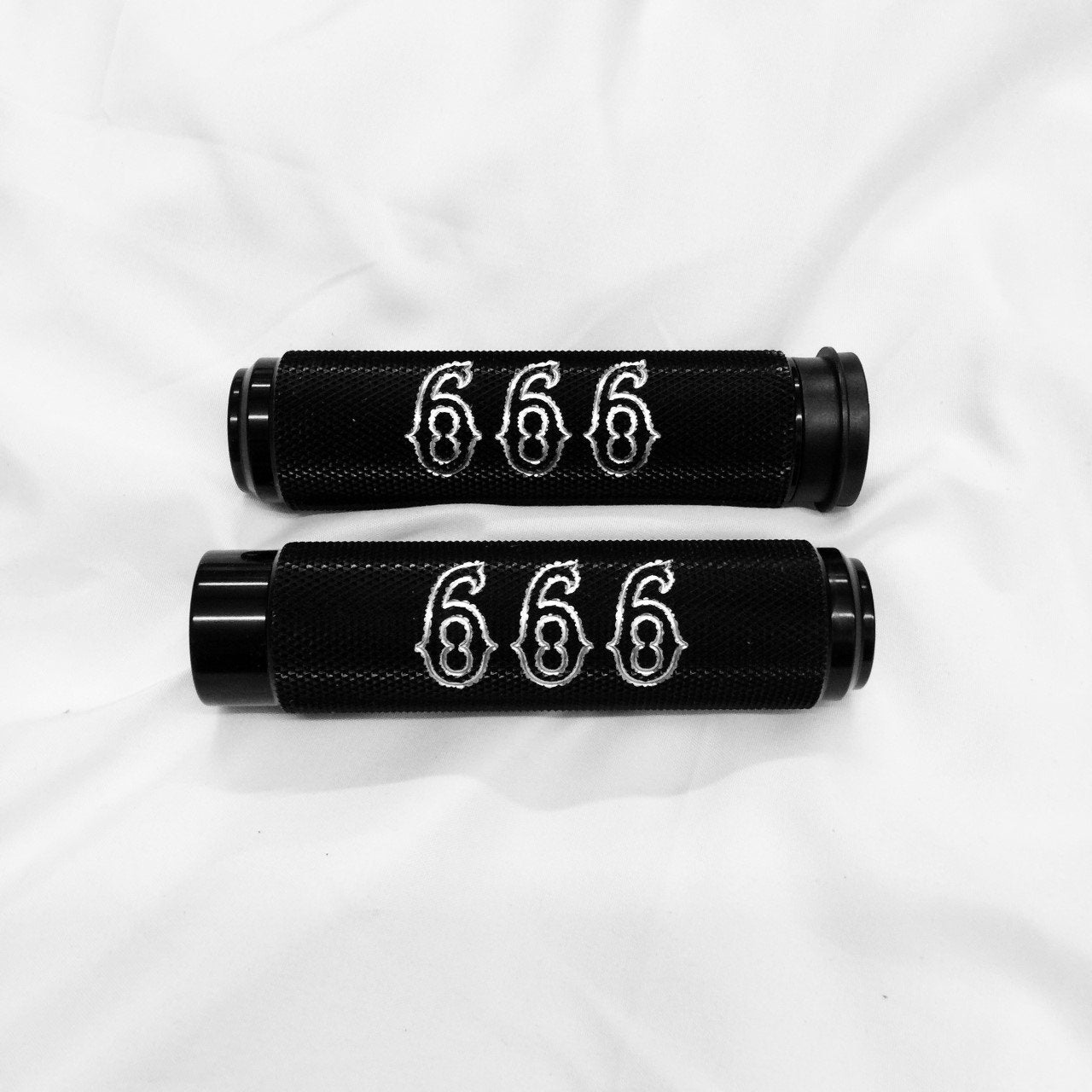 DMR Throttle By Wire (Electronic) Grips Grips Death Metal Racing Black 666