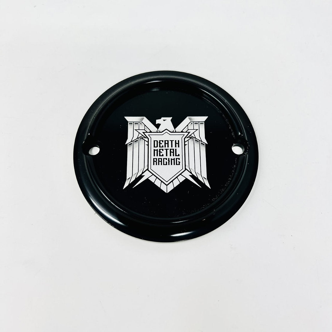 2 Holes Ignition Cover - Milwaukee 8 Timing Cover Death Metal Racing Black DMR Eagle