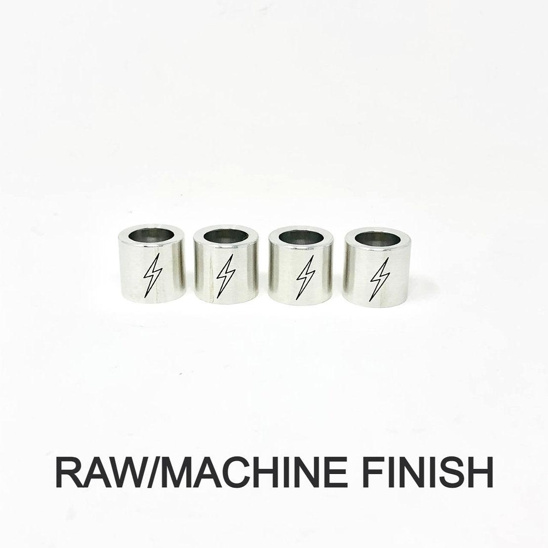 Lightning Bolt Pushrod Spring Covers Pushrod Covers Death Metal Racing Machine Finish