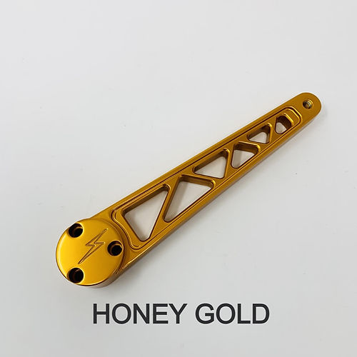 Destroyer Adjustable Brake Lever - Touring Brake Pedal Death Metal Racing Honey Gold 14+ Touring