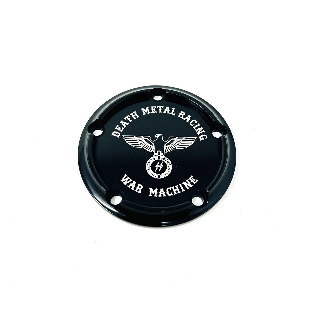 5 Holes Ignition Cover - Twin Cam Timing Cover Death Metal Racing Black War Machine Warbird