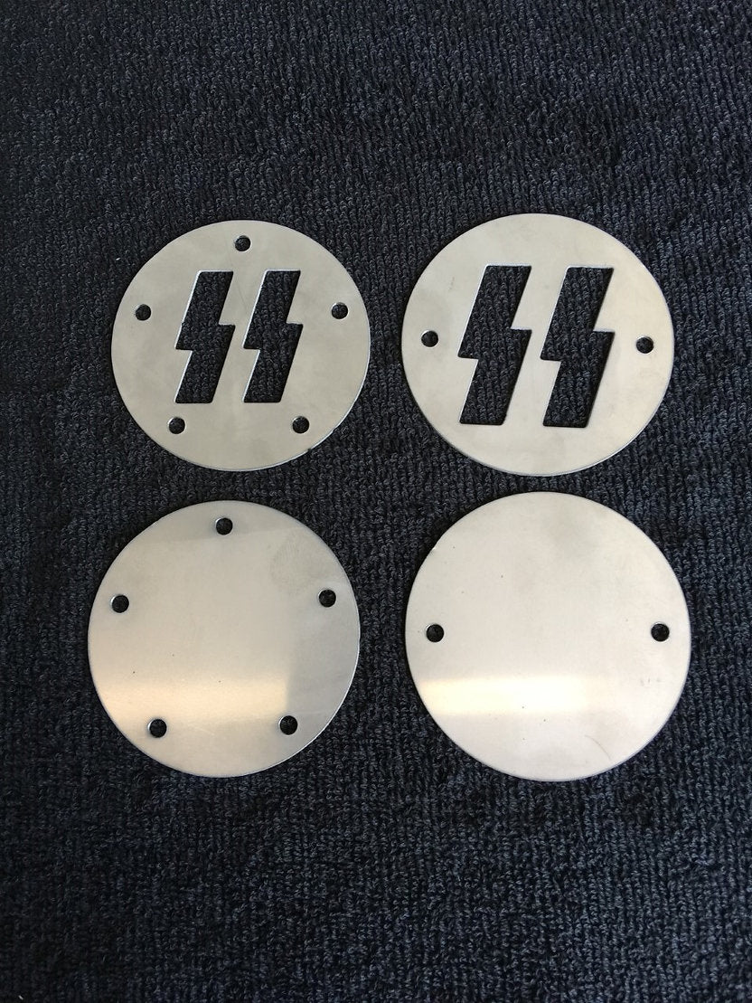 Stainless Two Piece Bolt Ignition Cover - Shovel / Evo / 04+ Sportster / Twin Cam Timing Cover Death Metal Racing