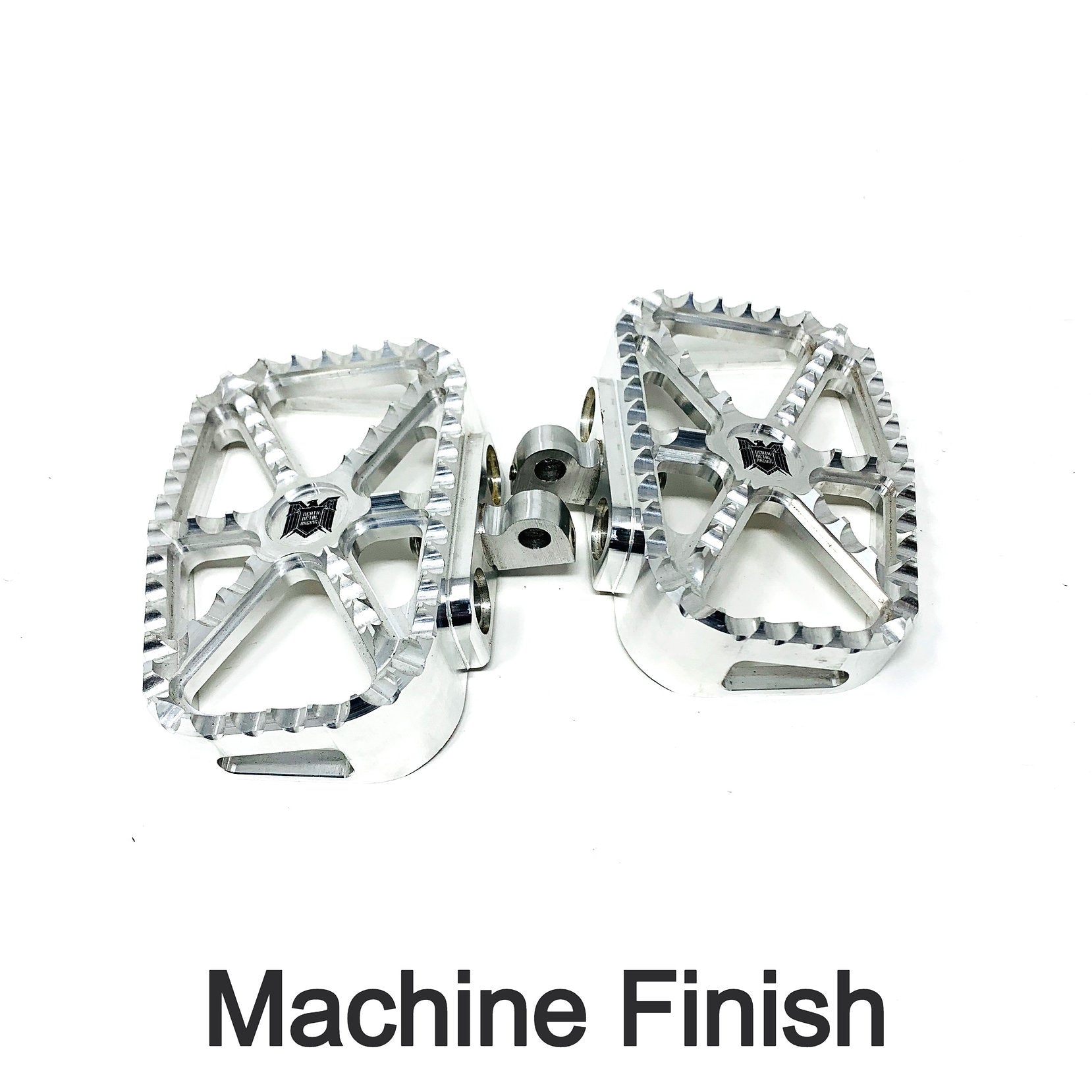 DMR Bear Trap Mini Boards Floorboards Death Metal Racing Raw Machine Finish Standard Male Mount Clevis