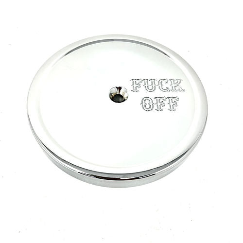 DMR Air Cleaner Cover Air Cleaner Cover Death Metal Racing Chrome F*ck Off
