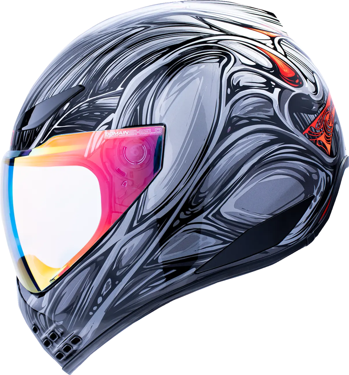 Domain Nouveau, Grey Full Face Helmet Icon