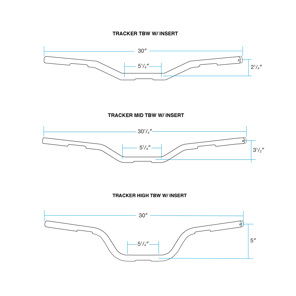 Tracker High Handlebars Handlebar Biltwell Inc.