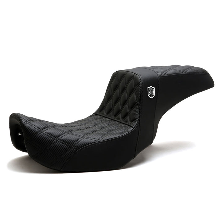 SDC Pro Series Performance Gripper Seat - Dyna Seat Saddlemen Black No Backrest