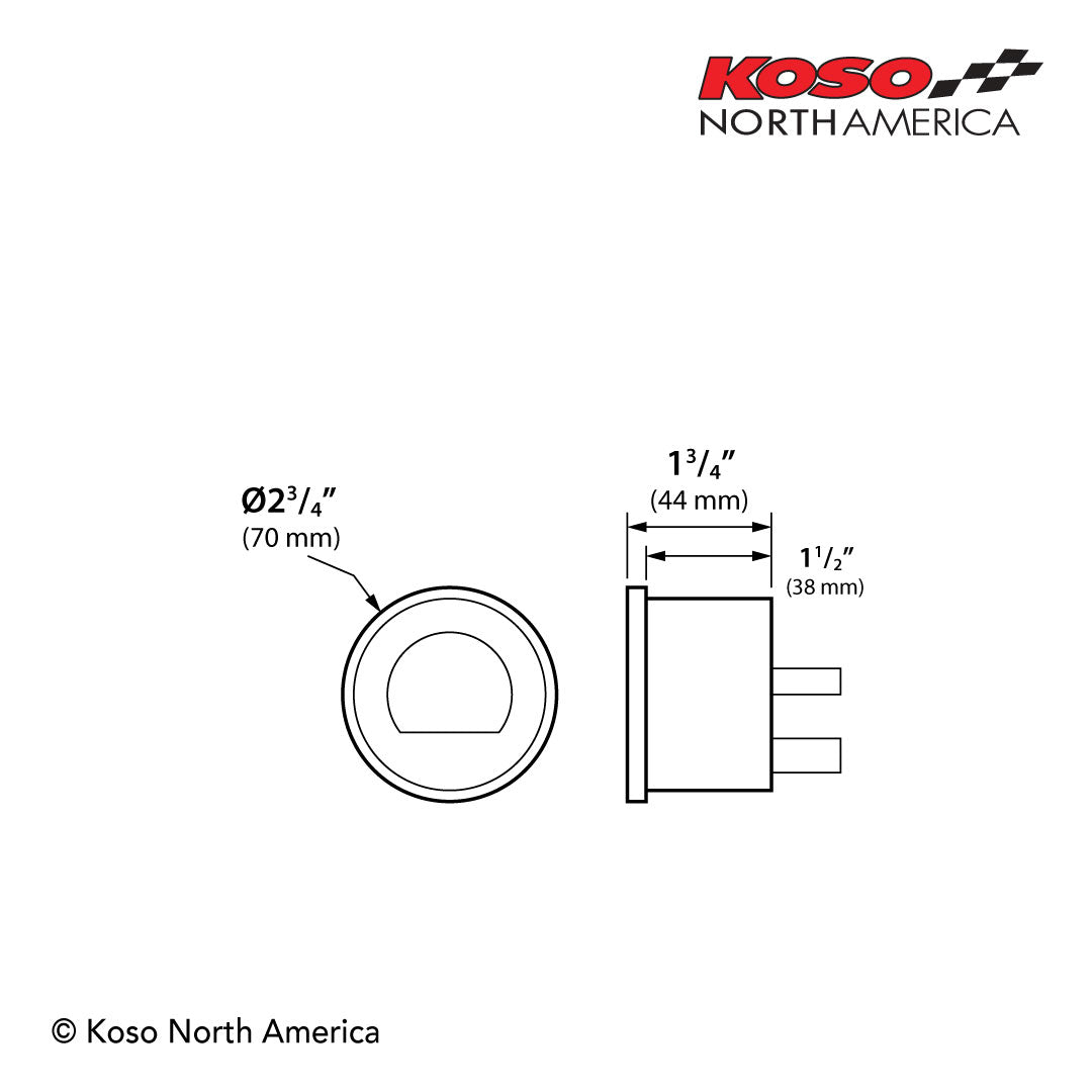 HD-03L - 4 Pieces LED Kit - 14-20 Touring Gauges Koso North America