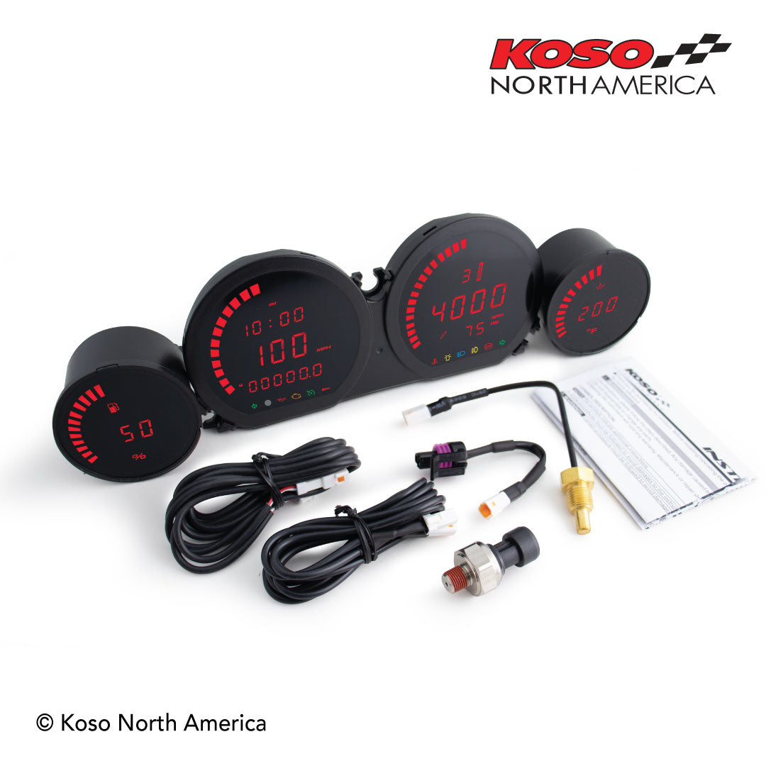 HD-03L - 4 Pieces LED Kit - 14-20 Touring Gauges Koso North America