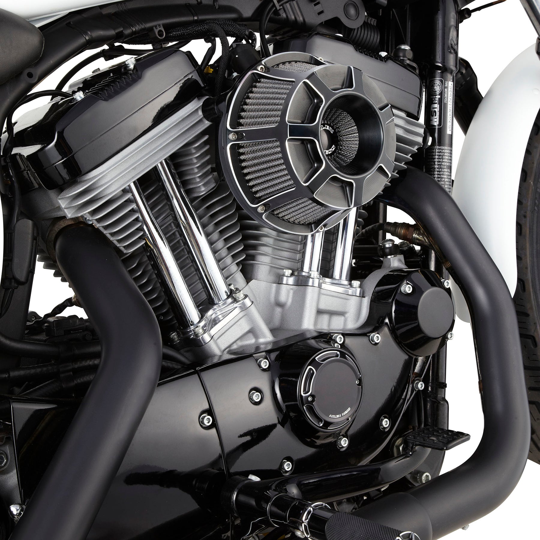 Beveled® Inverted Series Air Cleaner, Black - 24+ Touring Air Cleaner Arlen Ness