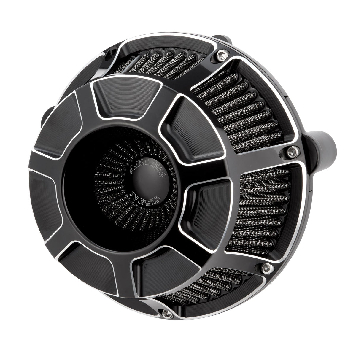 Beveled® Inverted Series Air Cleaner, Black - 24+ Touring Air Cleaner Arlen Ness