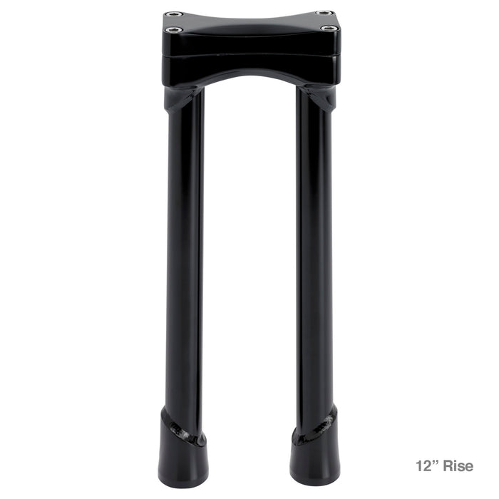 Murdock O/S Risers Risers Biltwell Inc. Black 12"