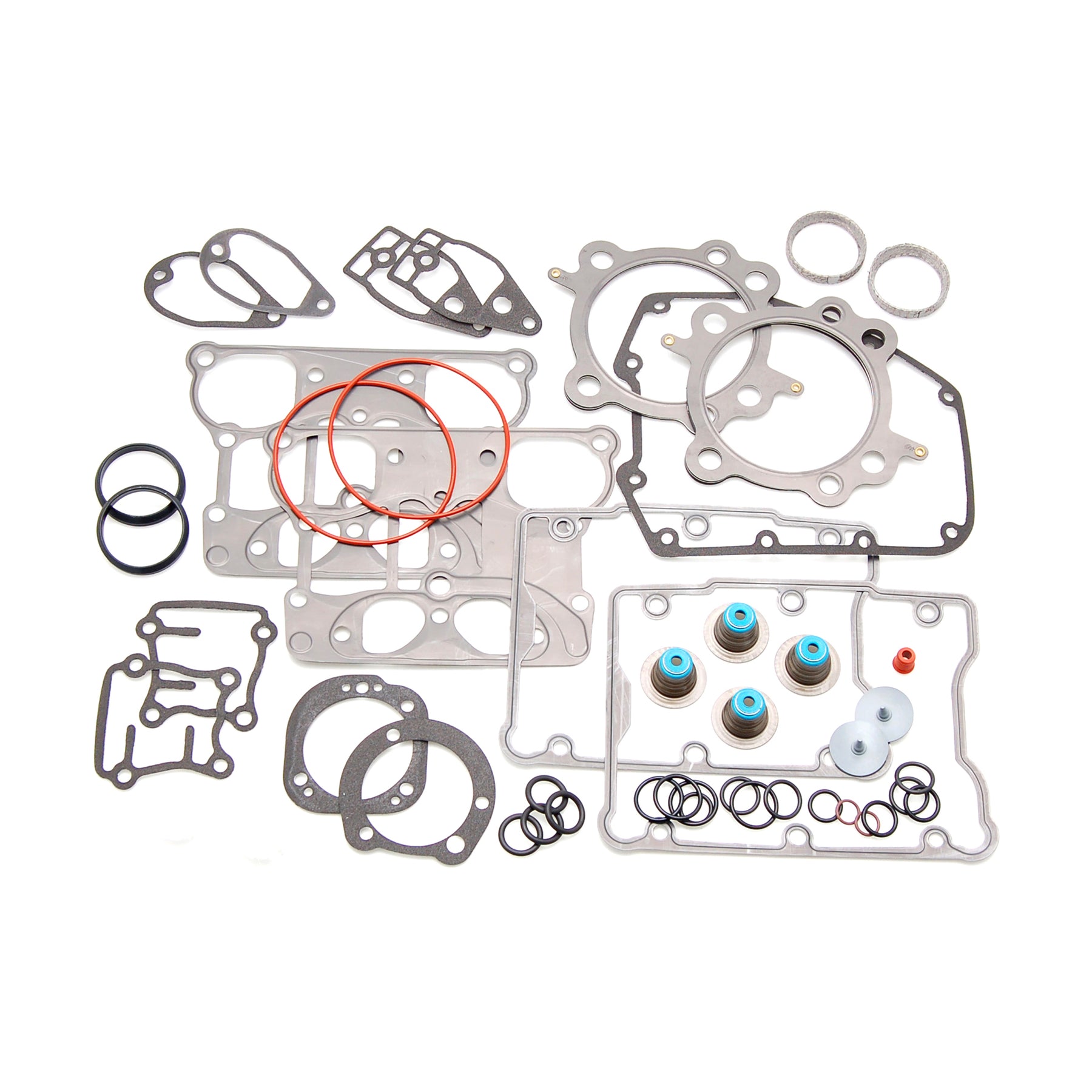 Top End Gasket Kit, 3.875" Bore, .040" MLS Cylinder Head Gasket, With Hat Style Valve Stem Seals - 03-17 Twin Cam Gasket Kit Cometic