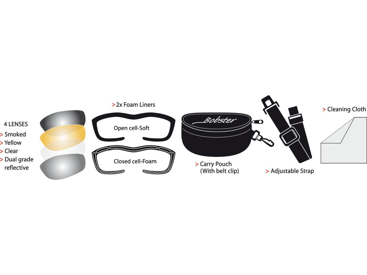 Bobster Eyewear Road Hog Ii Sunglasses Riding Eyewear Bobster Eyewear