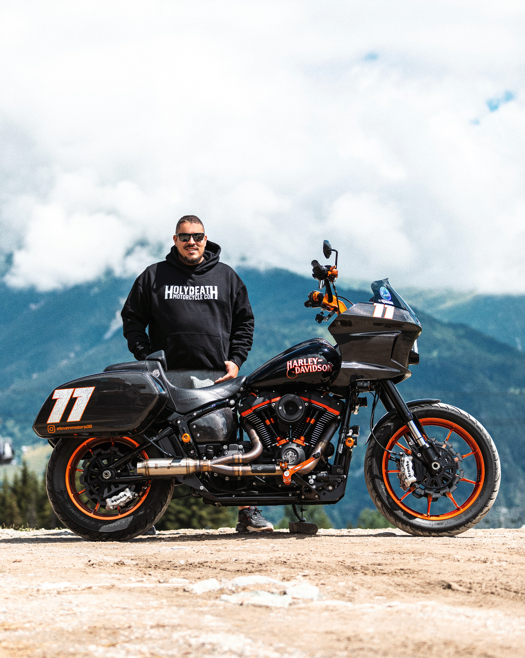 “Classic” Hoodie - Black Sweatshirt Holy Death Motorcycle Co.