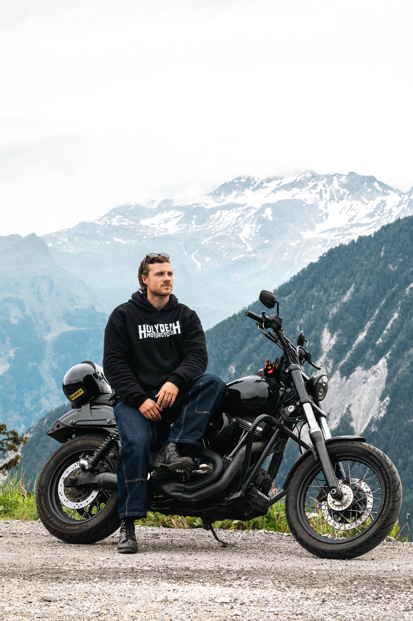 “Classic” Hoodie - Black Sweatshirt Holy Death Motorcycle Co.