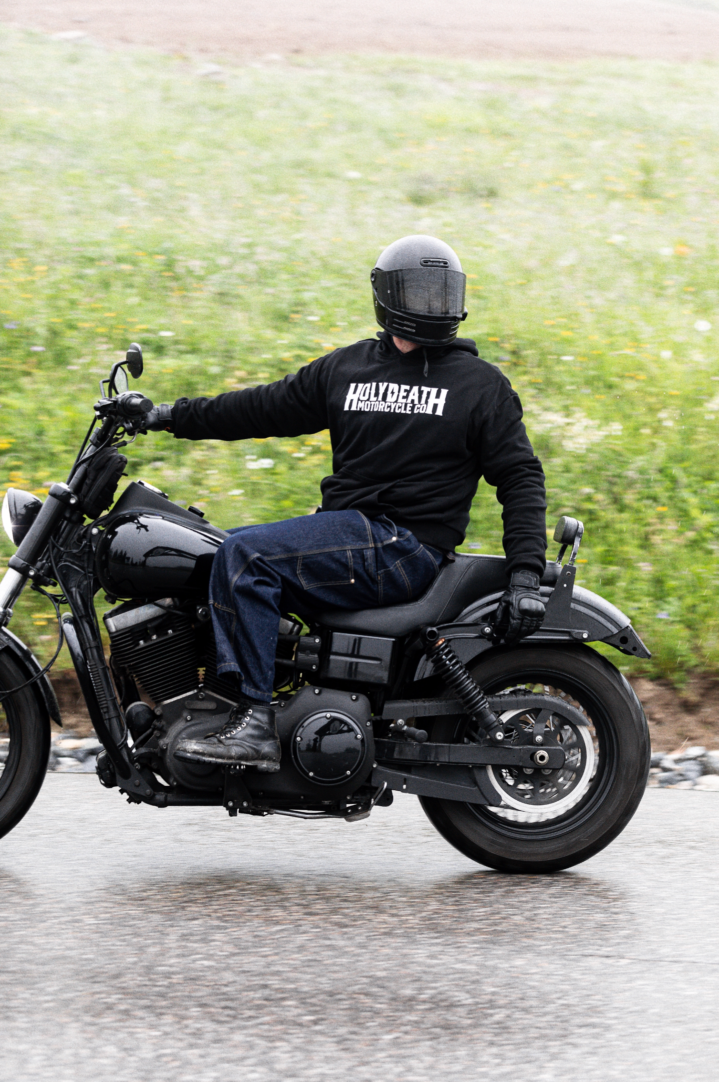 “Classic” Hoodie - Black Sweatshirt Holy Death Motorcycle Co.