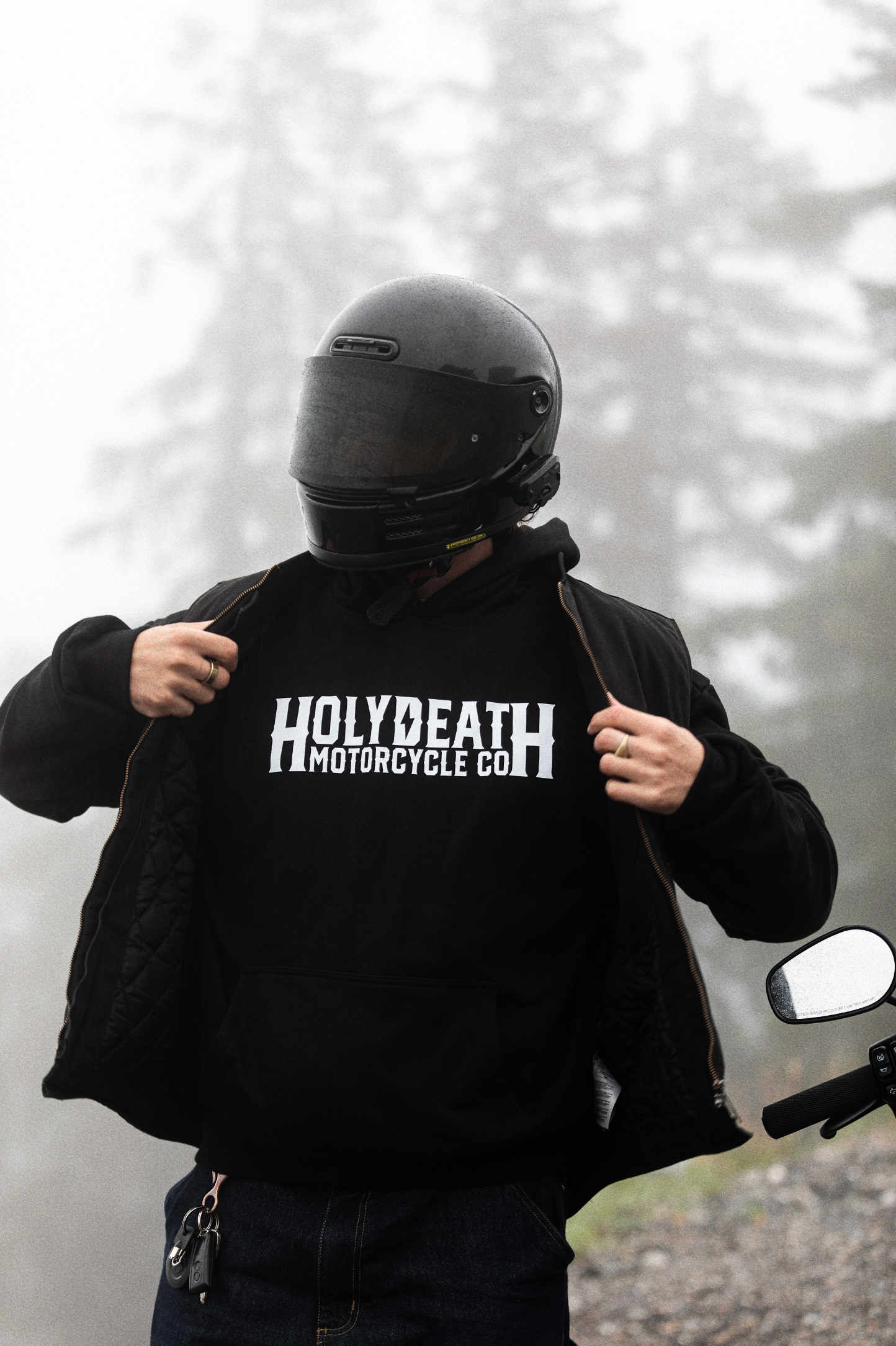 “Classic” Hoodie - Black Sweatshirt Holy Death Motorcycle Co.
