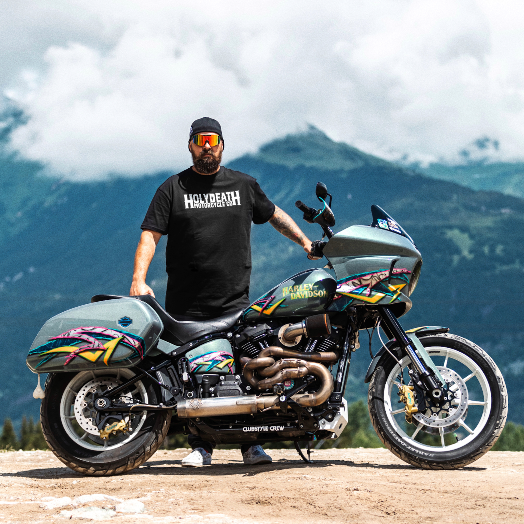 "Classic" T-Shirt - Black T-Shirt Holy Death Motorcycle Co.