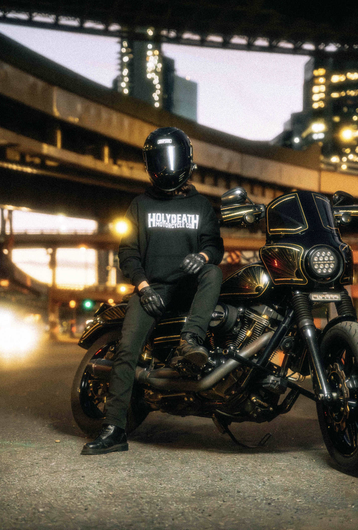“Classic” Hoodie - Black Sweatshirt Holy Death Motorcycle Co.