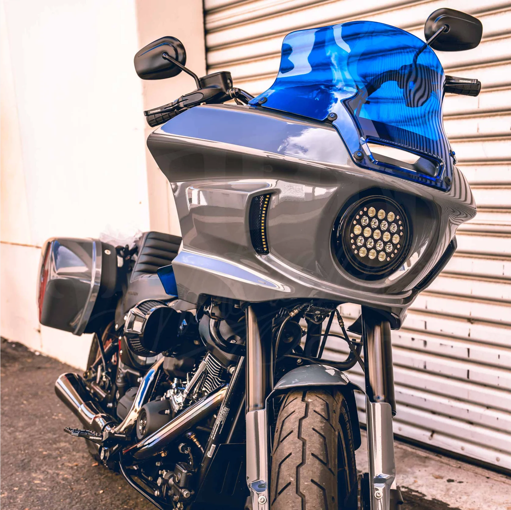 Fairing Air Deflectors, Blue - 22+ FXLRST Air Deflectors Moons Mc