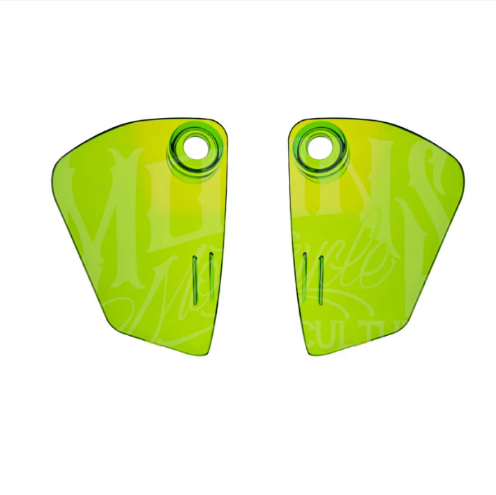 Fairing Air Deflectors, Green (Chartreuse) - 22+ FXLRST Air Deflectors Moons Mc